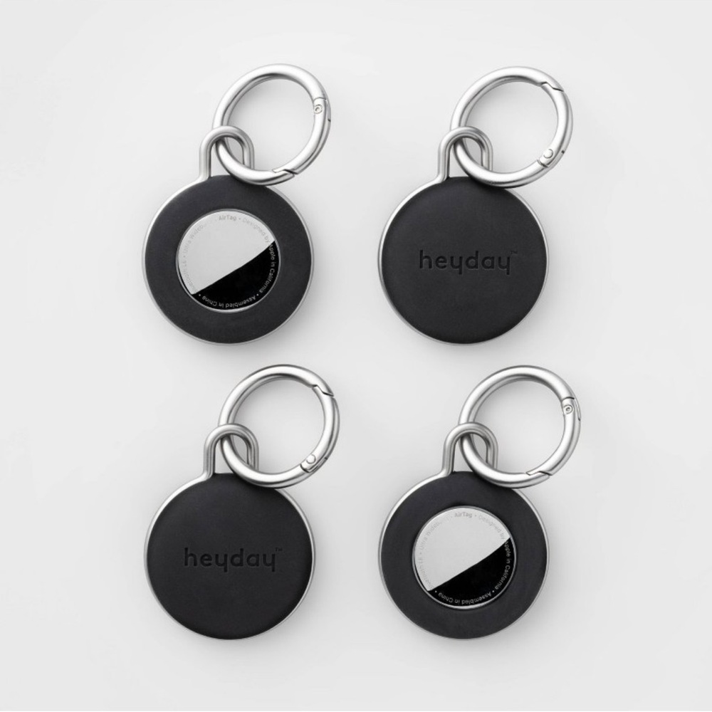 AirTag 4pk Silicone Keychain - heyday™ Black